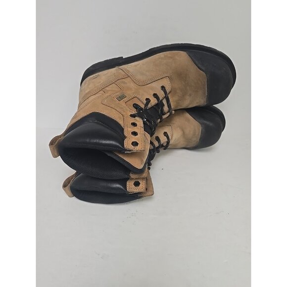 DAKOTA Men's 8" Steel Toe Steel Plate Quad Comfort Work Boots 8522 Wheat 12W - Picture 9 of 10